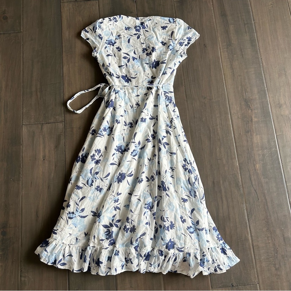 Polo Ralph Lauren Floral-Print Cotton Wrap Dress - Picture 6 of 6